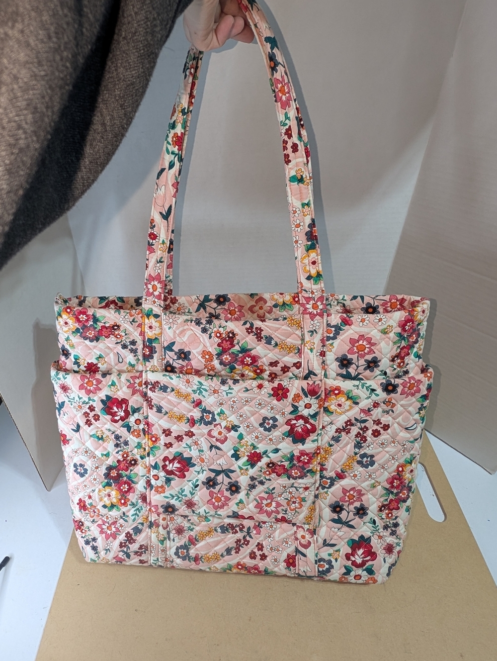 Vera Bradley Tote Bag "Prairie Paisley" Large Vera Tote Bag EUC